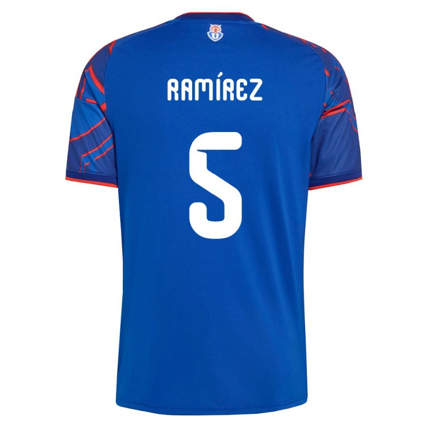 Danxen Pánské Nicolás Ramírez #5 Královsky Modrá Červená Domů Hráčské Dresy 2026/27 Dres
