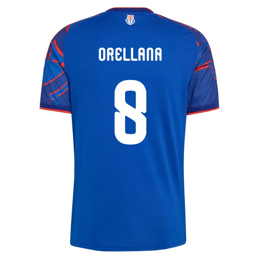 Danxen Pánské Denisse Orellana #8 Královsky Modrá Červená Domů Hráčské Dresy 2026/27 Dres