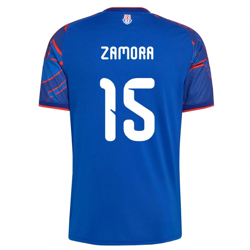 Danxen Pánské Daniela Zamora #15 Královsky Modrá Červená Domů Hráčské Dresy 2026/27 Dres