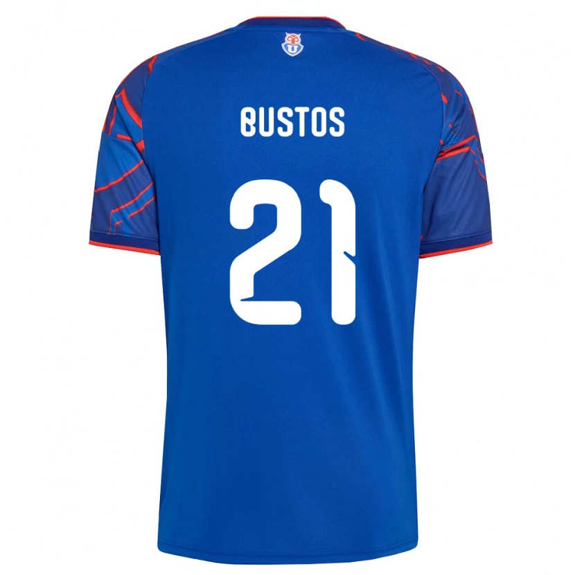 Danxen Pánské Melissa Bustos #21 Královsky Modrá Červená Domů Hráčské Dresy 2026/27 Dres