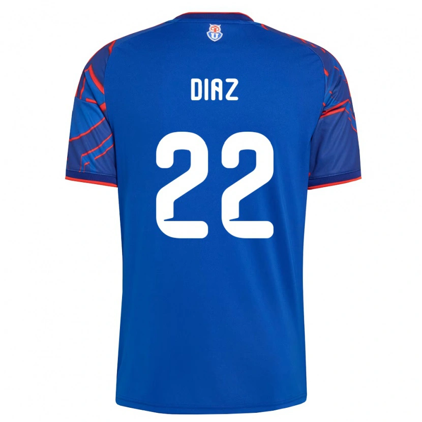 Danxen Pánské Valentina Díaz #22 Královsky Modrá Červená Domů Hráčské Dresy 2026/27 Dres