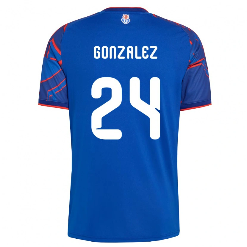 Danxen Pánské Emma González #24 Královsky Modrá Červená Domů Hráčské Dresy 2026/27 Dres