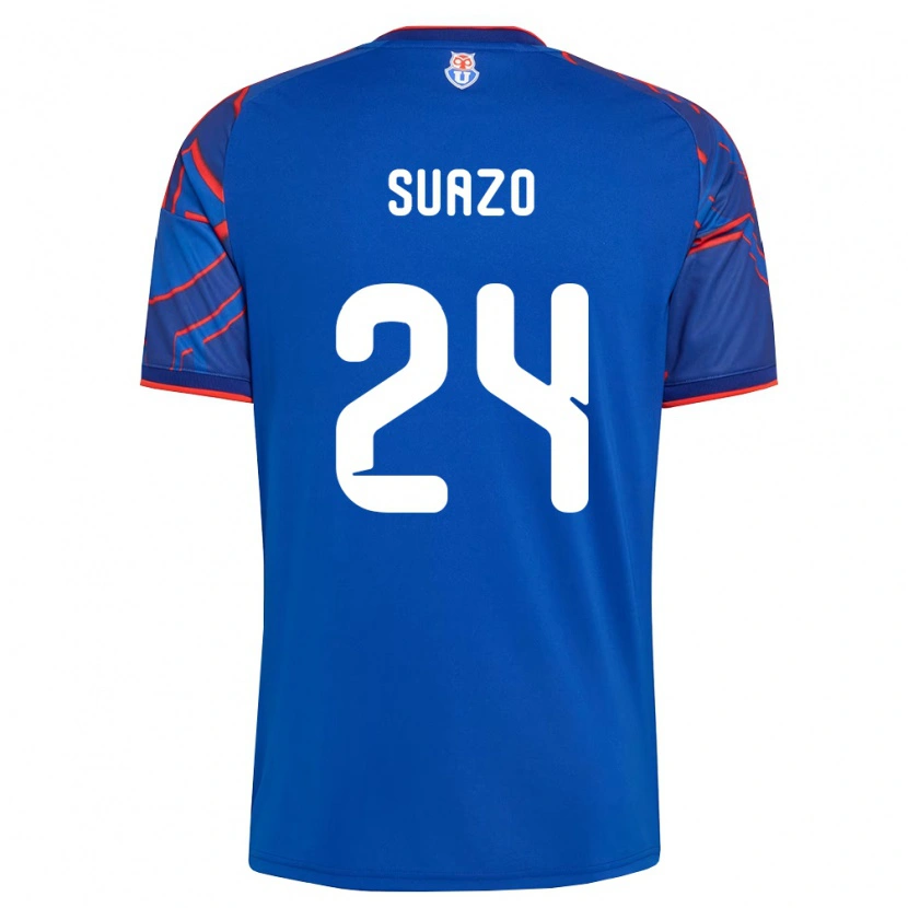 Danxen Pánské Arantza Suazo #24 Královsky Modrá Červená Domů Hráčské Dresy 2026/27 Dres