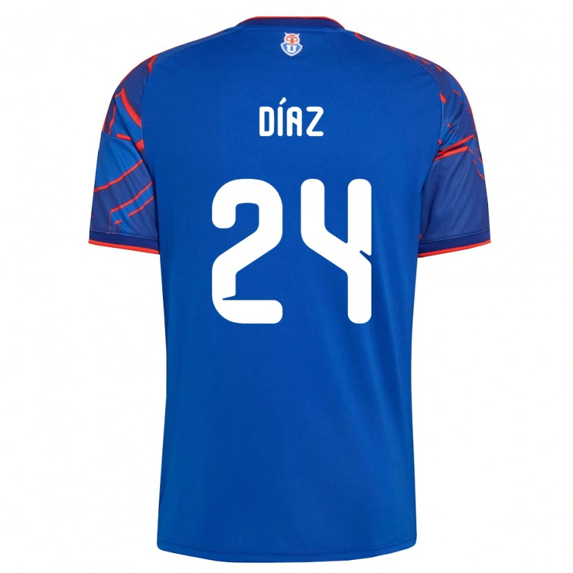 Danxen Pánské Antonio Díaz #24 Královsky Modrá Červená Domů Hráčské Dresy 2026/27 Dres