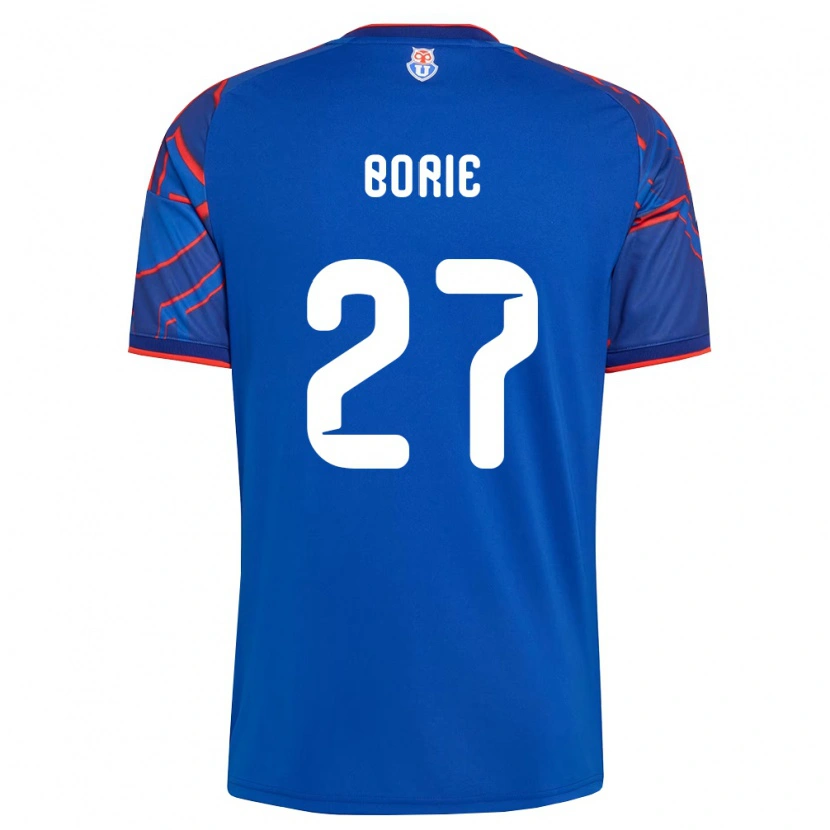 Danxen Pánské Emilie Borie #27 Královsky Modrá Červená Domů Hráčské Dresy 2026/27 Dres