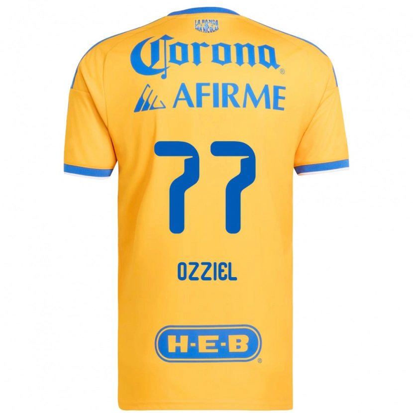 Danxen Pánské Ozziel Herrera #77 Žlutá Modrá Domů Hráčské Dresy 2026/27 Dres