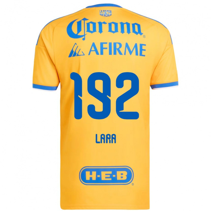 Danxen Pánské Miguel Lara #192 Žlutá Modrá Domů Hráčské Dresy 2026/27 Dres