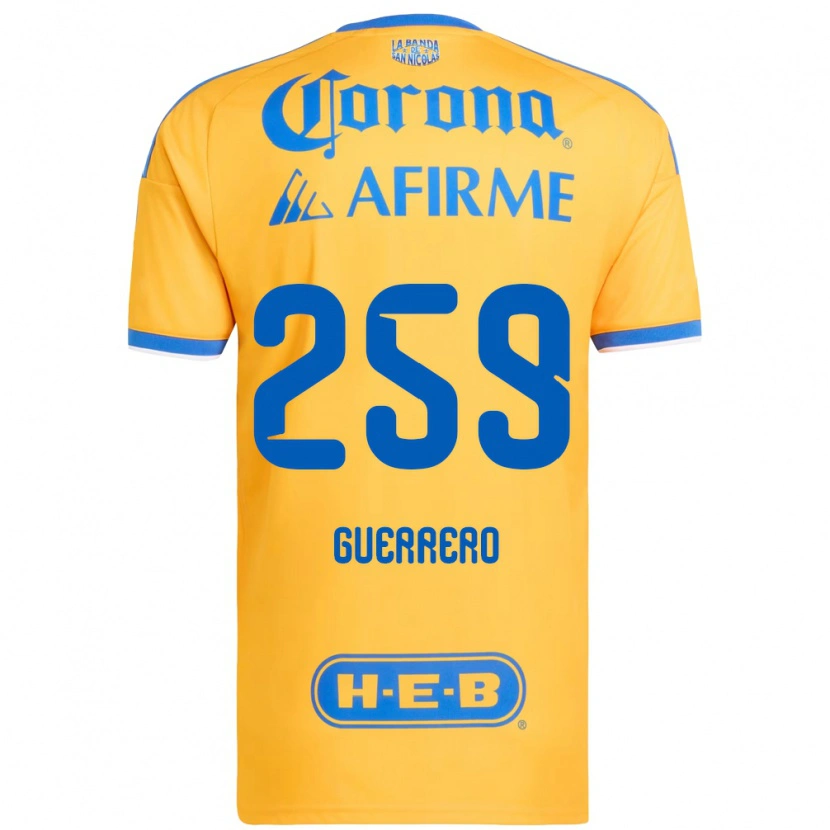 Danxen Pánské Erick Guerrero #259 Žlutá Modrá Domů Hráčské Dresy 2026/27 Dres