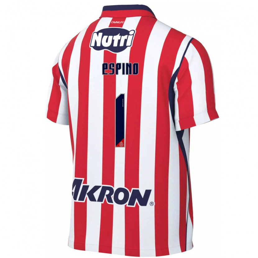 Danxen Pánské Celeste Espino #1 Červená Bílá Domů Hráčské Dresy 2026/27 Dres