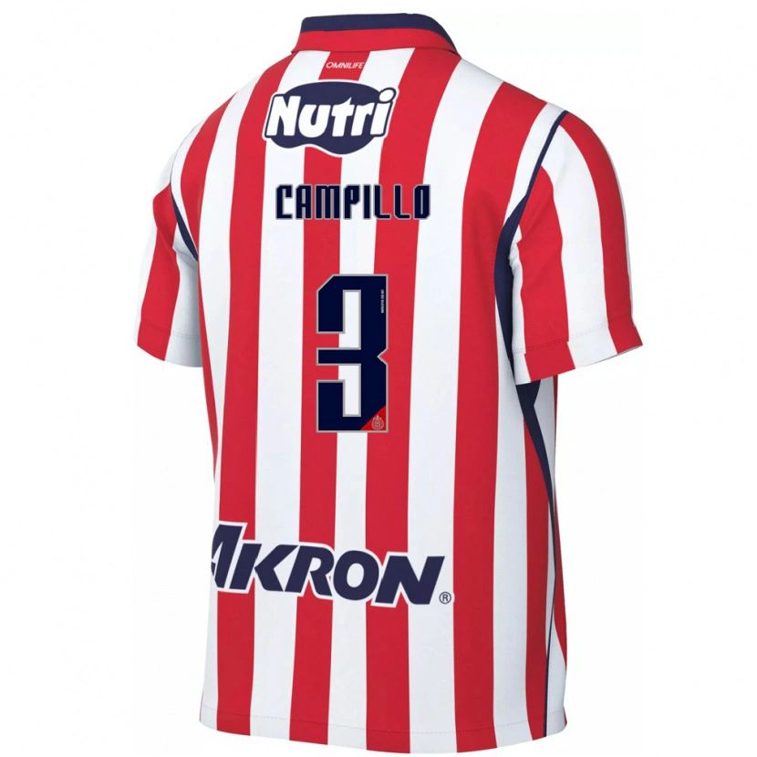 Danxen Pánské Diego Campillo #3 Červená Bílá Domů Hráčské Dresy 2026/27 Dres