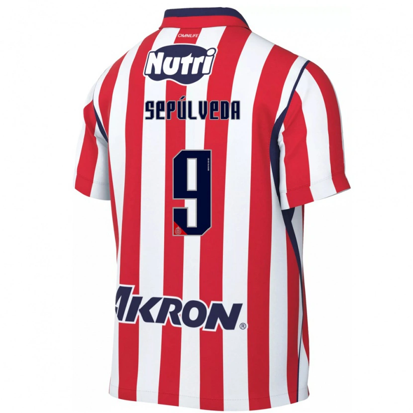 Danxen Pánské Ángel Sepúlveda #9 Červená Bílá Domů Hráčské Dresy 2026/27 Dres
