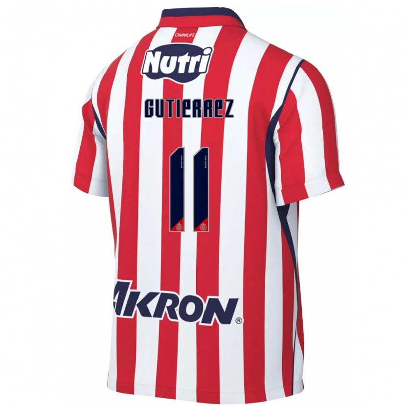 Danxen Pánské Brian Gutiérrez #11 Červená Bílá Domů Hráčské Dresy 2026/27 Dres