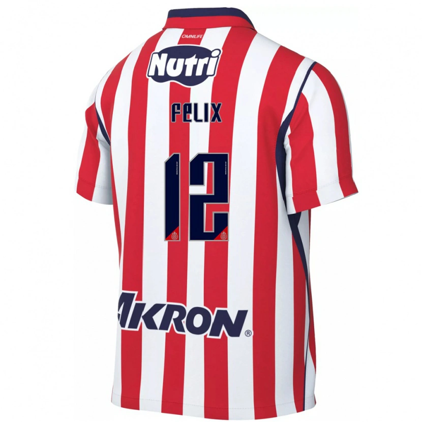 Danxen Pánské Blanca Félix #12 Červená Bílá Domů Hráčské Dresy 2026/27 Dres