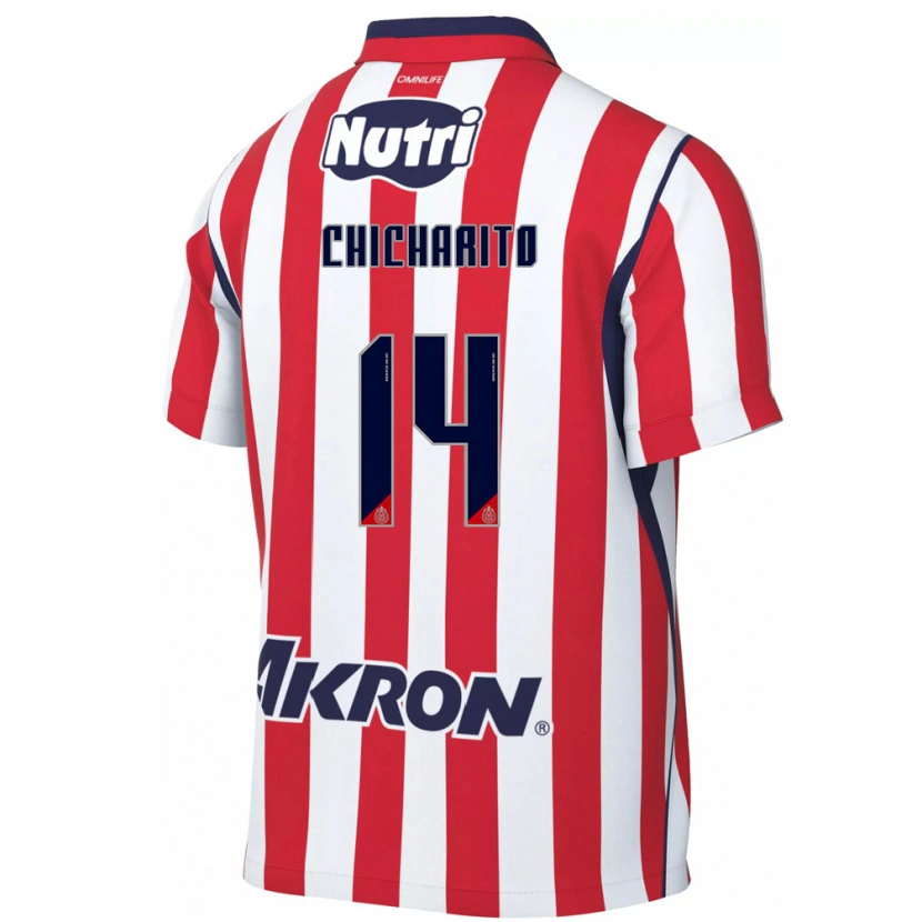 Danxen Pánské Chicharito #14 Červená Bílá Domů Hráčské Dresy 2026/27 Dres
