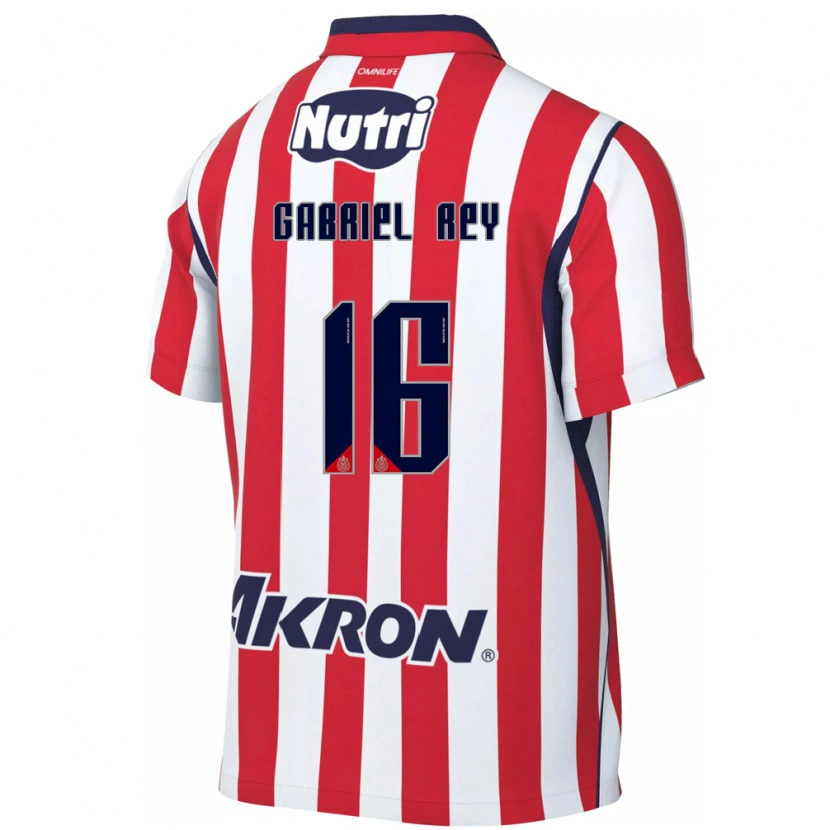 Danxen Pánské Luis Gabriel Rey #16 Červená Bílá Domů Hráčské Dresy 2026/27 Dres