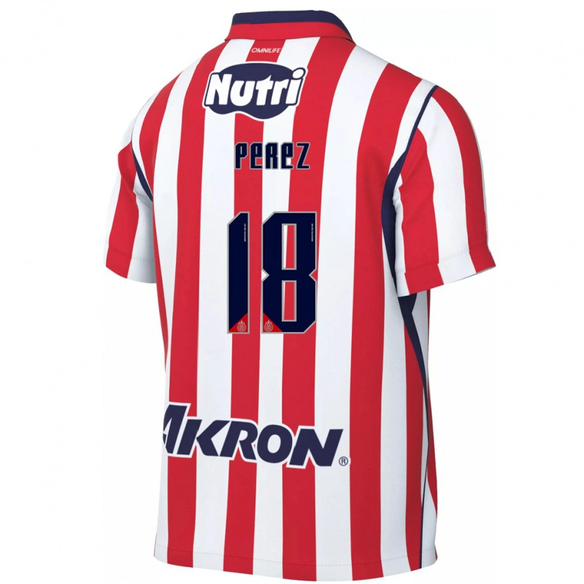 Danxen Pánské Jonathan Pérez #18 Červená Bílá Domů Hráčské Dresy 2026/27 Dres