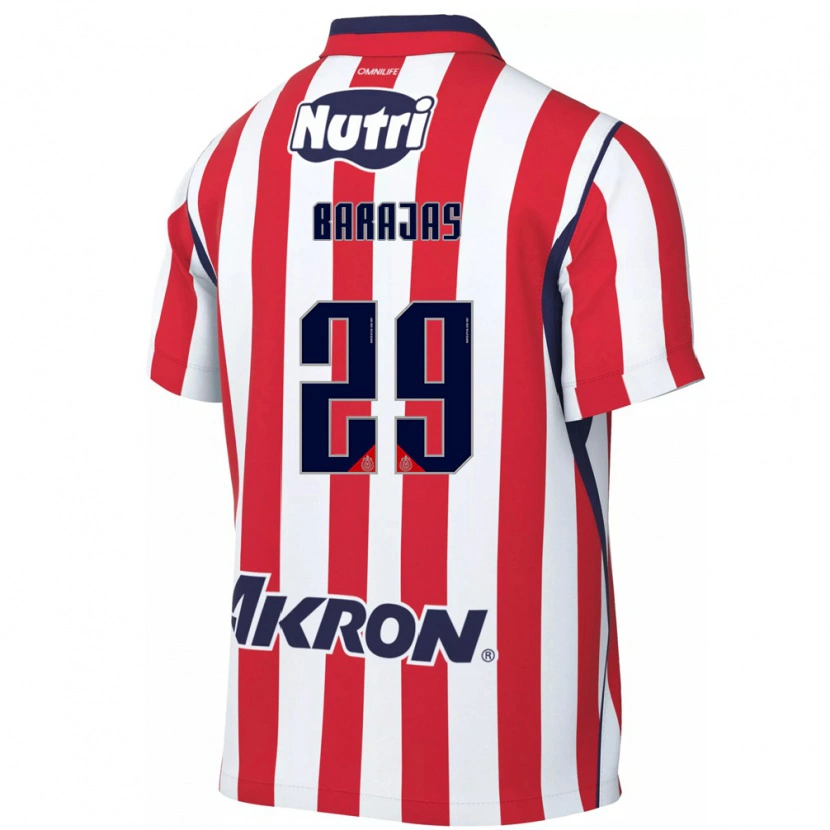 Danxen Pánské Fidel Barajas #29 Červená Bílá Domů Hráčské Dresy 2026/27 Dres