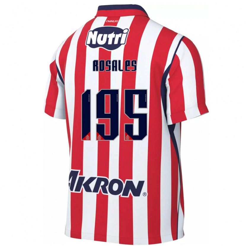 Danxen Pánské Diego Rosales #195 Červená Bílá Domů Hráčské Dresy 2026/27 Dres