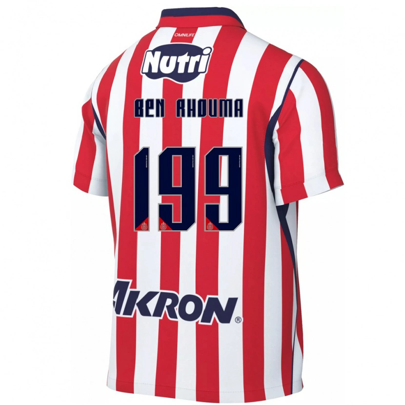 Danxen Pánské Anwar Ben Rhouma #199 Červená Bílá Domů Hráčské Dresy 2026/27 Dres