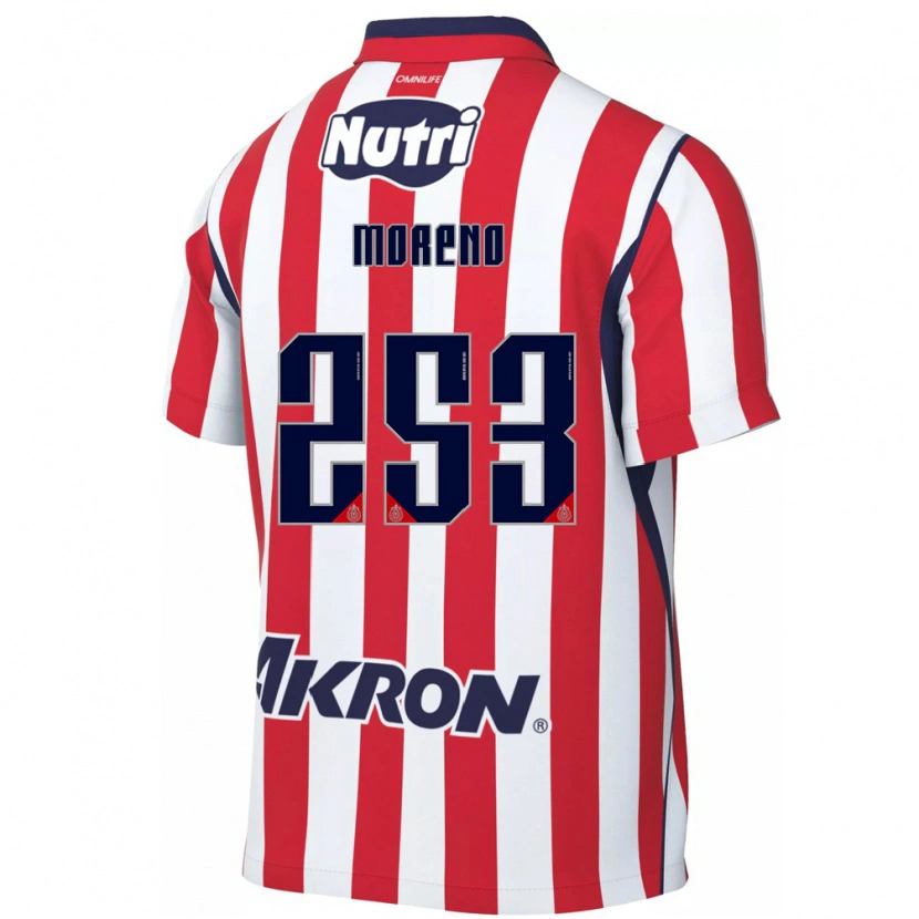 Danxen Pánské Leonel Moreno #253 Červená Bílá Domů Hráčské Dresy 2026/27 Dres