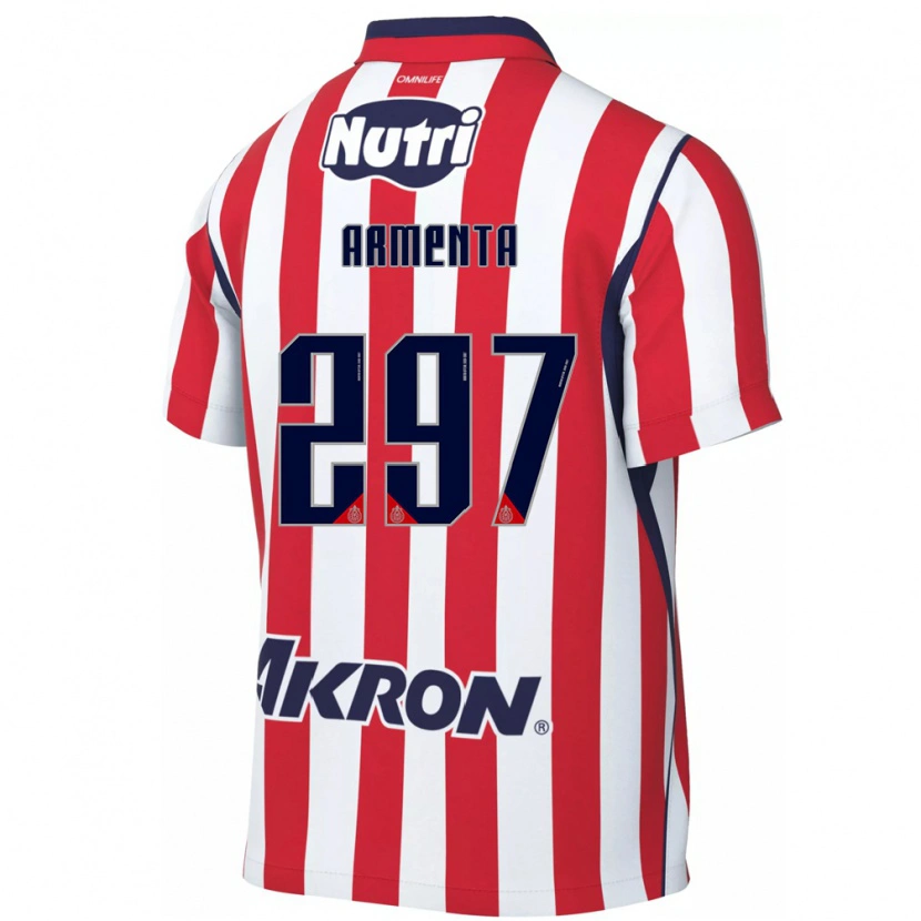 Danxen Pánské Deibith Armenta #297 Červená Bílá Domů Hráčské Dresy 2026/27 Dres
