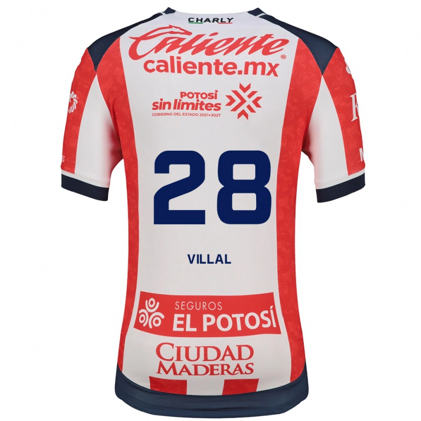 Danxen Pánské Jonantán Villal #28 Červená Bílá Černá Domů Hráčské Dresy 2026/27 Dres