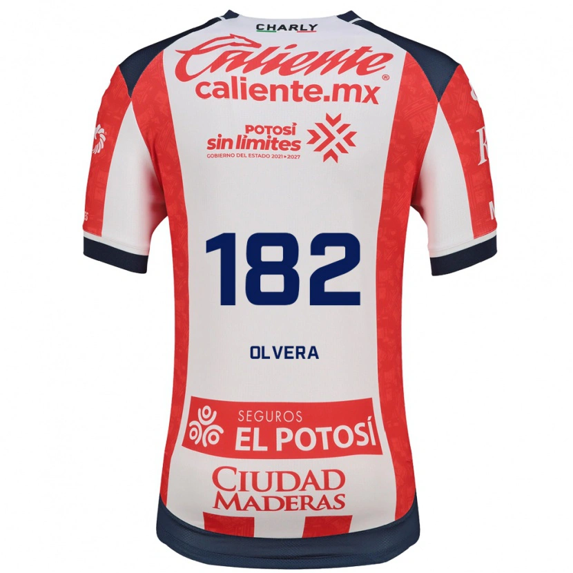 Danxen Pánské Artemio Olvera #182 Červená Bílá Černá Domů Hráčské Dresy 2026/27 Dres