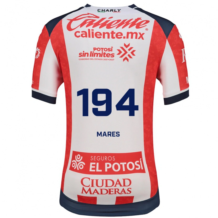 Danxen Pánské Cristian Mares #194 Červená Bílá Černá Domů Hráčské Dresy 2026/27 Dres