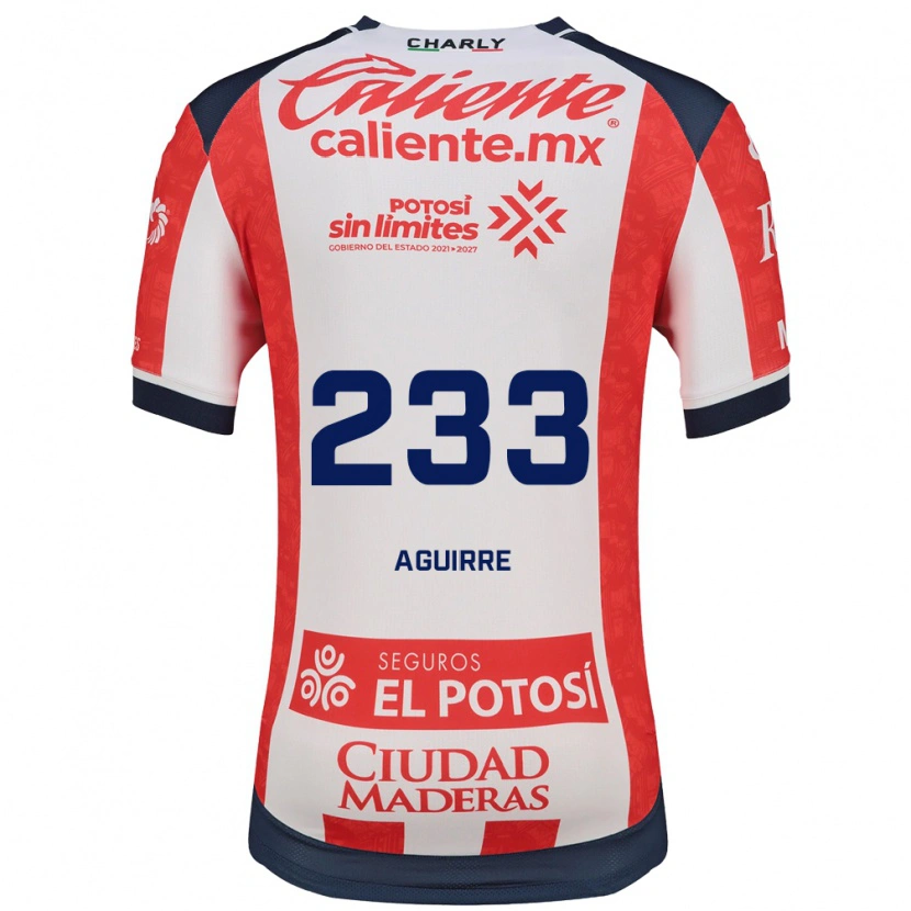 Danxen Pánské Francisco Aguirre #233 Červená Bílá Černá Domů Hráčské Dresy 2026/27 Dres