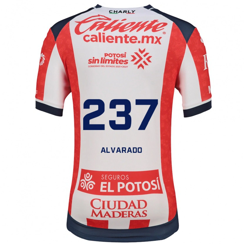 Danxen Pánské Luis Alvarado #237 Červená Bílá Černá Domů Hráčské Dresy 2026/27 Dres