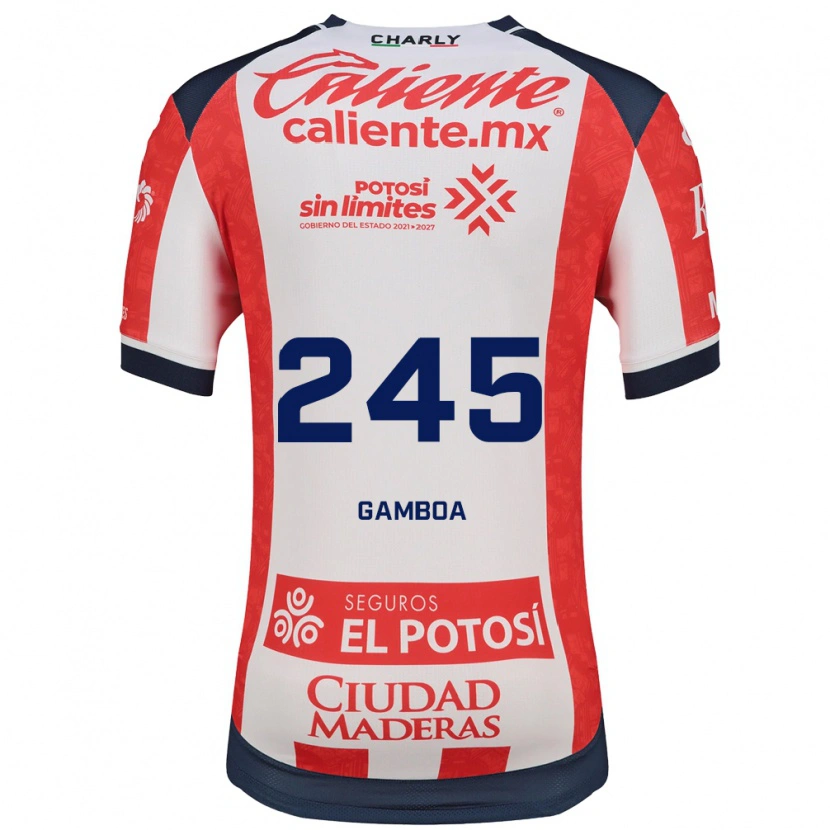 Danxen Pánské Martín Gamboa #245 Červená Bílá Černá Domů Hráčské Dresy 2026/27 Dres
