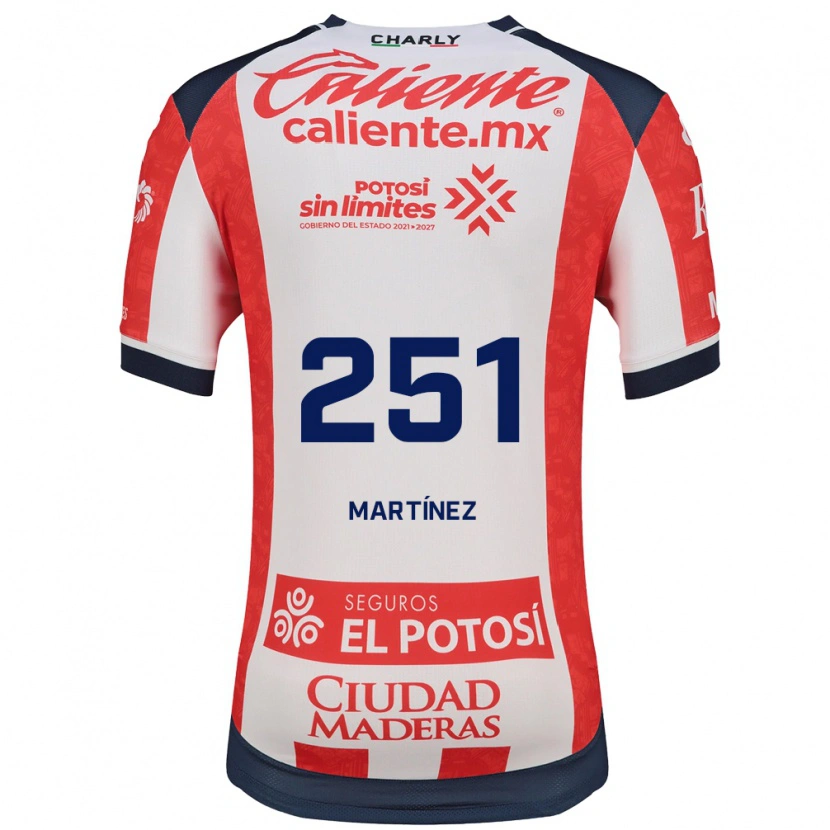 Danxen Pánské Brayan Martínez #251 Červená Bílá Černá Domů Hráčské Dresy 2026/27 Dres