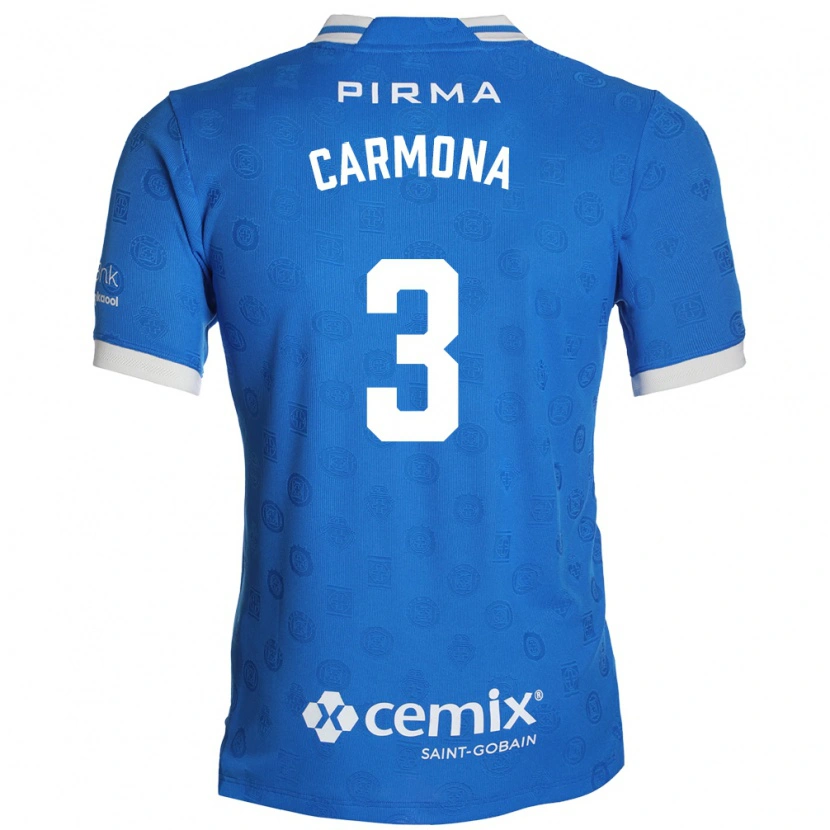 Danxen Pánské Edith Carmona #3 Modrá Bílá Červená Domů Hráčské Dresy 2026/27 Dres