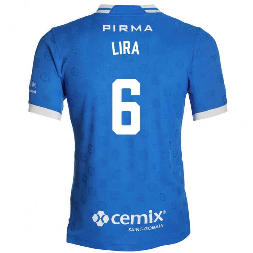 Danxen Pánské Érik Lira #6 Modrá Bílá Červená Domů Hráčské Dresy 2026/27 Dres