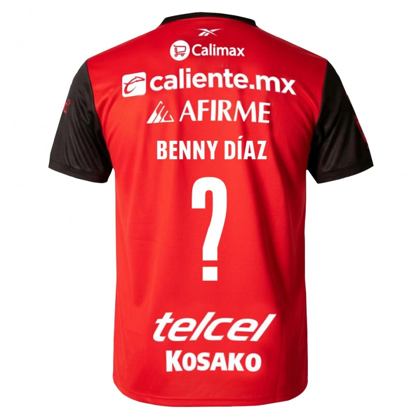 Danxen Pánské Benny Diaz #0 Černá Červená Domů Hráčské Dresy 2026/27 Dres
