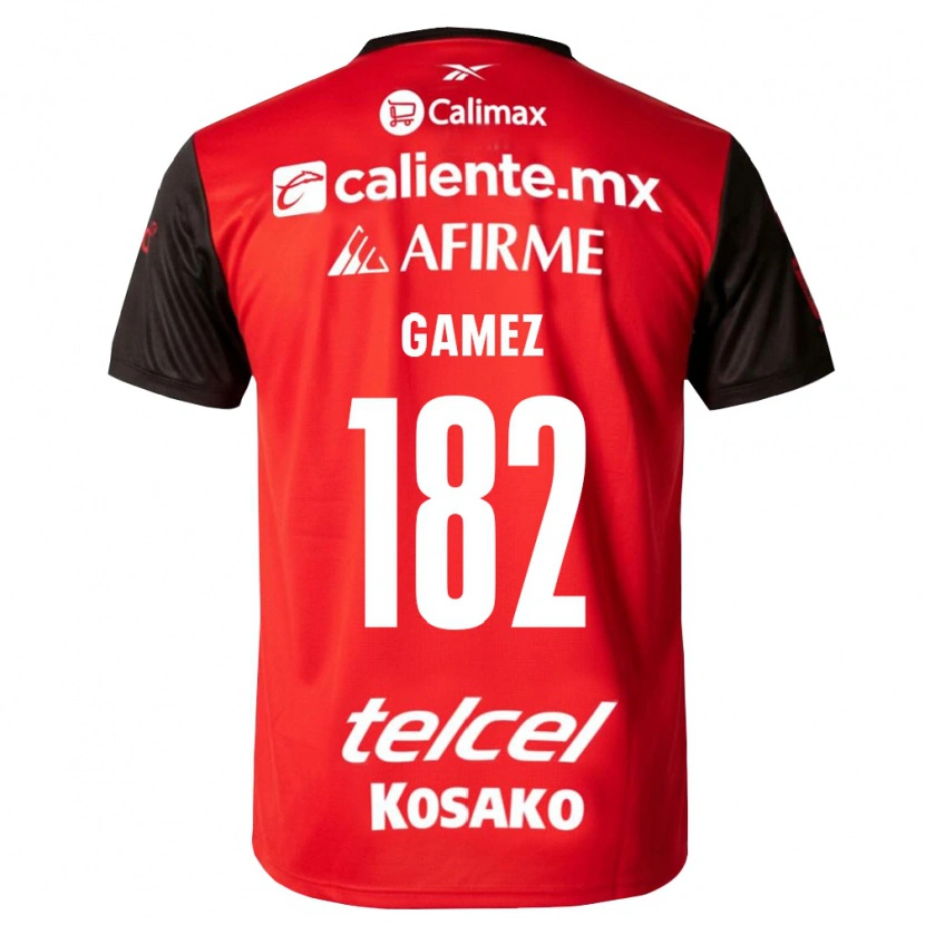 Danxen Pánské Mark Gamez #182 Černá Červená Domů Hráčské Dresy 2026/27 Dres
