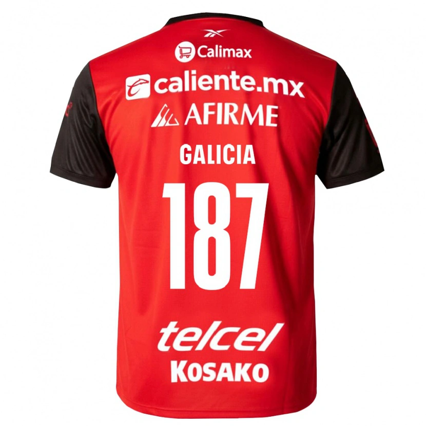 Danxen Pánské Carlos Galicia #187 Černá Červená Domů Hráčské Dresy 2026/27 Dres