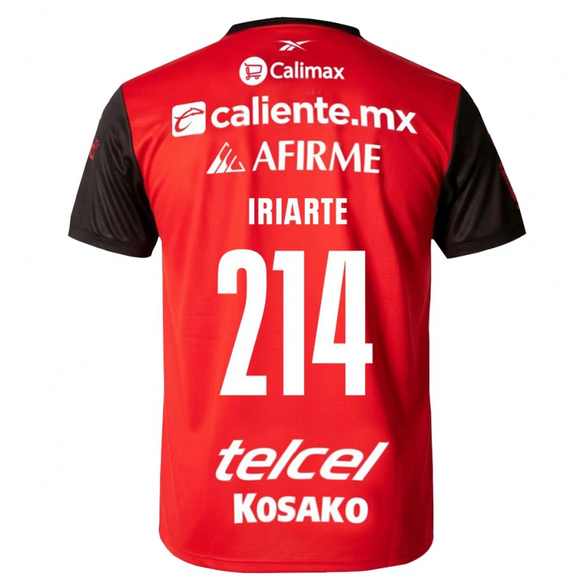 Danxen Pánské Oliver Iriarte #214 Černá Červená Domů Hráčské Dresy 2026/27 Dres