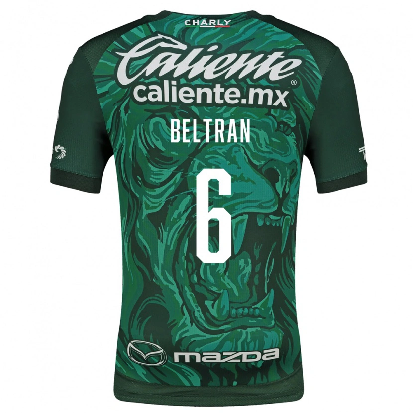 Danxen Pánské Fernando Beltrán #6 Zelená Černá Domů Hráčské Dresy 2026/27 Dres