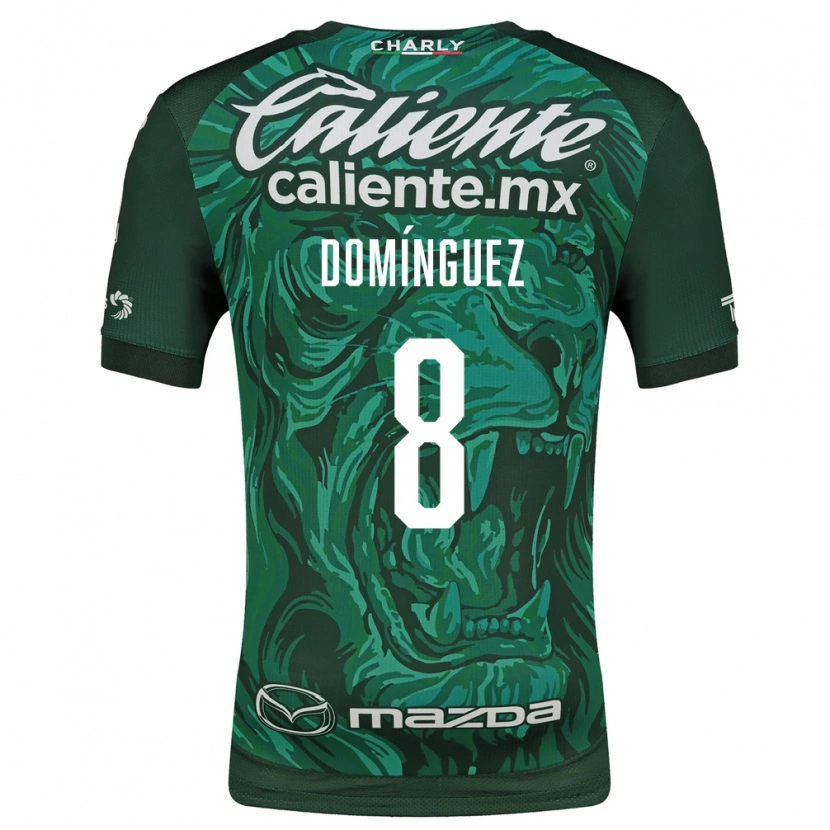 Danxen Pánské Juan Domínguez #8 Zelená Černá Domů Hráčské Dresy 2026/27 Dres