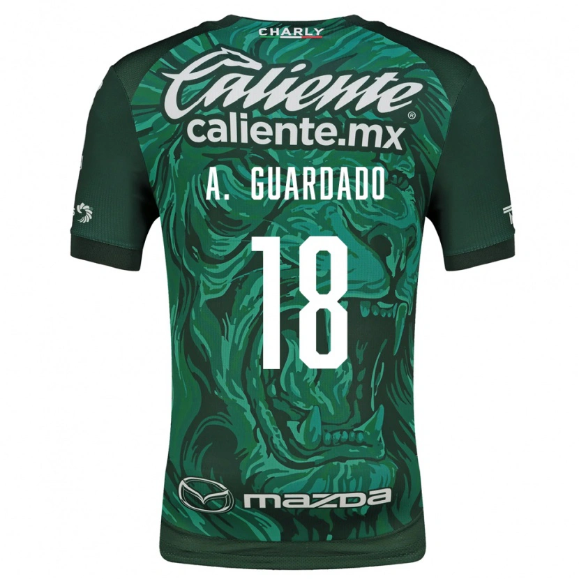 Danxen Pánské Andres Guardado #18 Zelená Černá Domů Hráčské Dresy 2026/27 Dres