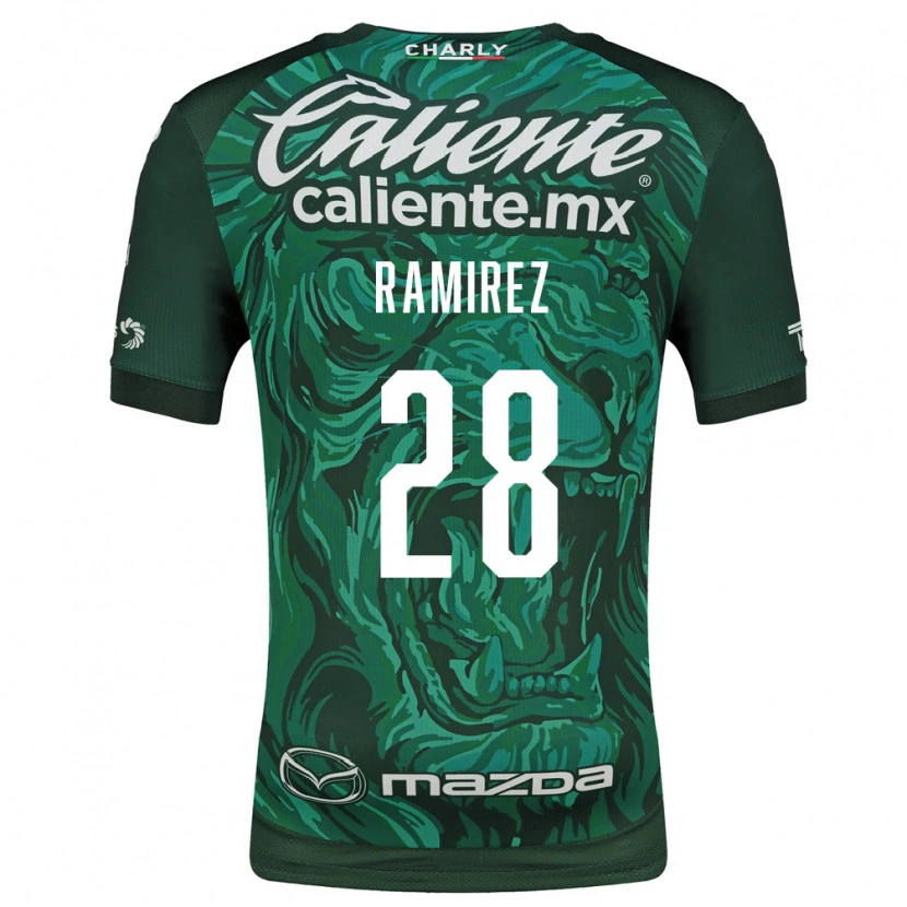 Danxen Pánské David Ramírez #28 Zelená Černá Domů Hráčské Dresy 2026/27 Dres