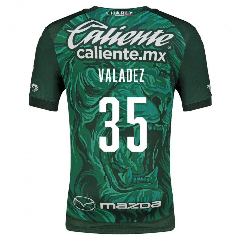 Danxen Pánské Luis Valadez #35 Zelená Černá Domů Hráčské Dresy 2026/27 Dres