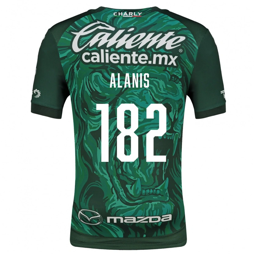 Danxen Pánské Alejandro Alanís #182 Zelená Černá Domů Hráčské Dresy 2026/27 Dres