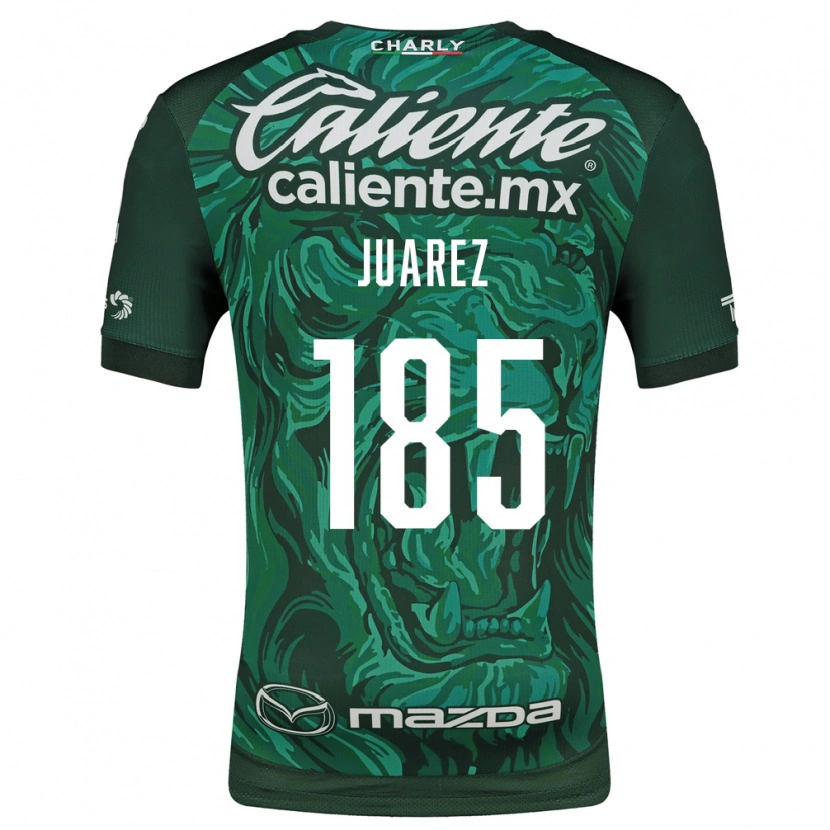Danxen Pánské Moisés Juárez #185 Zelená Černá Domů Hráčské Dresy 2026/27 Dres