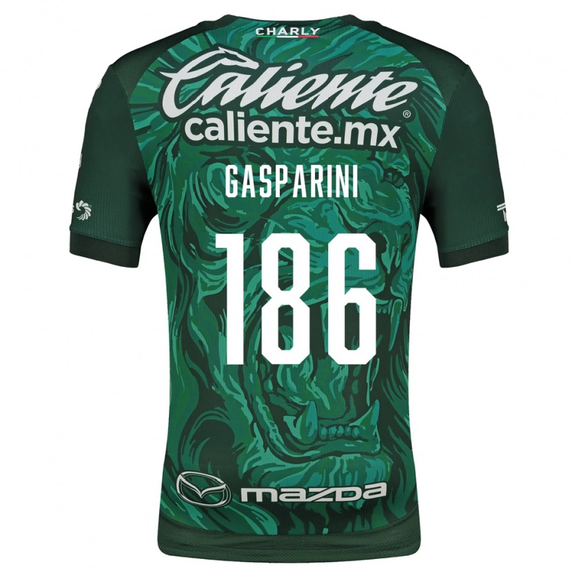 Danxen Pánské Joaquín Gasparini #186 Zelená Černá Domů Hráčské Dresy 2026/27 Dres
