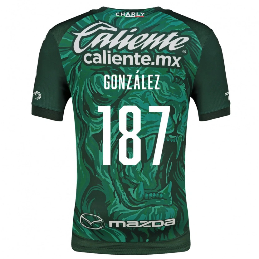 Danxen Pánské Milán González #187 Zelená Černá Domů Hráčské Dresy 2026/27 Dres