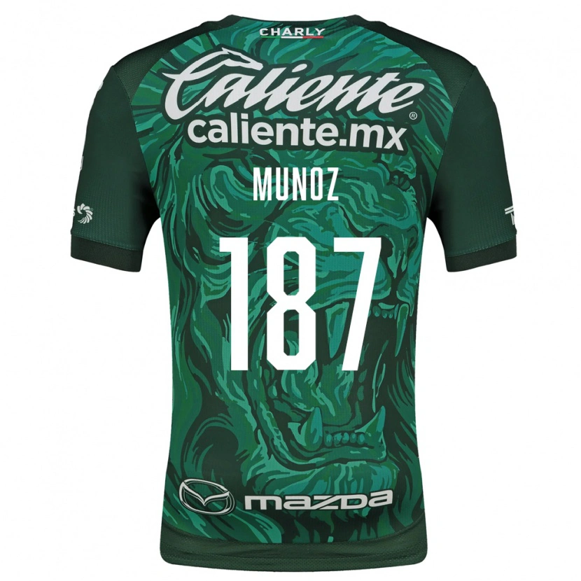 Danxen Pánské Diego Muñoz #187 Zelená Černá Domů Hráčské Dresy 2026/27 Dres
