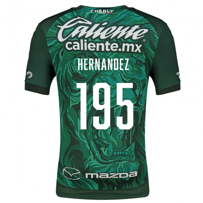 Danxen Pánské Fernando Hernández #195 Zelená Černá Domů Hráčské Dresy 2026/27 Dres