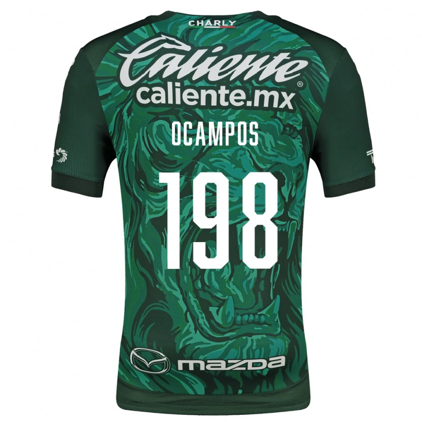 Danxen Pánské Omar Ocampos #198 Zelená Černá Domů Hráčské Dresy 2026/27 Dres